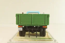 Газ-53-12 бортовой, голубой/зеленый 1983, Автолегенды СССР, Грузовики #15 1:43 ( С доработками!)