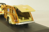 Porsche 356B Cabriolet with camping trailer and figuren, yellow, Cararama 1:43