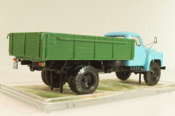 Газ-53-12 бортовой, голубой/зеленый 1983, Автолегенды СССР, Грузовики #15 1:43 ( С доработками!)