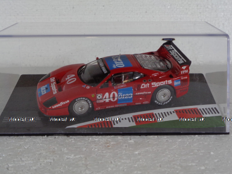 Ferrari F40 Competizione #40 IMSA GTO Topeka 1990 J. L. Schlesser, Altaya, Ferrari Racing Collection 1:43