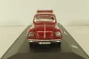 Volkswagen Beeatle with camping trailer, dark red, Cararama 1:43