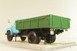 Газ-53-12 бортовой, голубой/зеленый 1983, Автолегенды СССР, Грузовики #15 1:43 ( С доработками!)