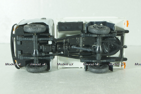 Уаз-3303 бортовой, серый/белый, Русская миниатюра 1:43