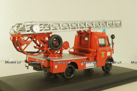 Mercedes L 319 "Feuerwehr" mit Drehleiter DL 18 1958, 02807, Schuco 1:43