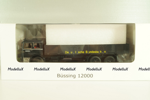 Bussing 12000 truck, black, Autocult (Miniatur Modell Markt) 1:43