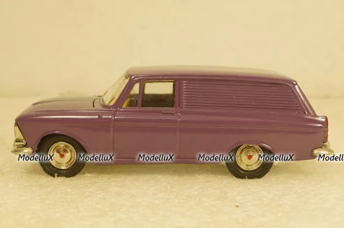 Москвич-433 А5, фиолетовый капот -3 зажима, Тантал/Радон 1:43