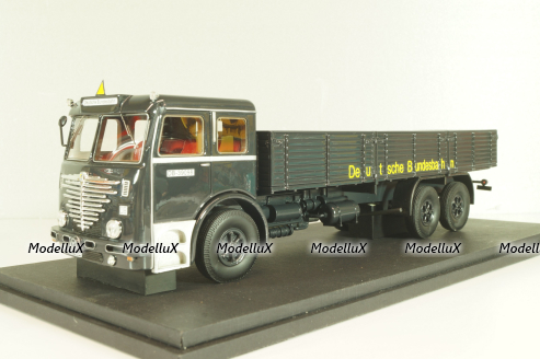 Bussing 12000 truck, black, Autocult (Miniatur Modell Markt) 1:43