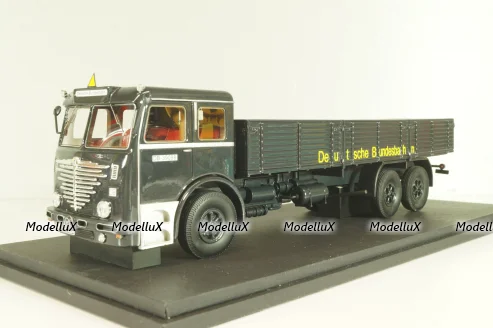 Bussing 12000 truck, black, Autocult (Miniatur Modell Markt) 1:43