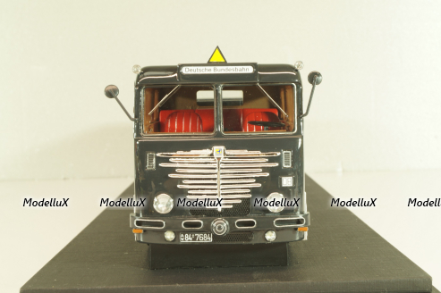 Bussing 12000 truck, black, Autocult (Miniatur Modell Markt) 1:43