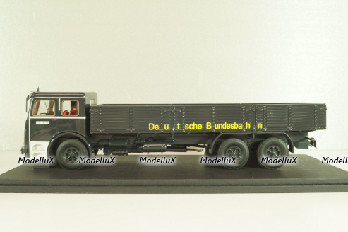 Bussing 12000 truck, black, Autocult (Miniatur Modell Markt) 1:43
