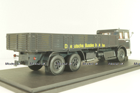 Bussing 12000 truck, black, Autocult (Miniatur Modell Markt) 1:43