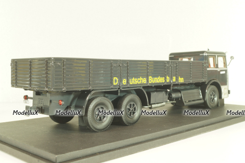 Bussing 12000 truck, black, Autocult (Miniatur Modell Markt) 1:43
