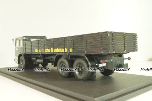 Bussing 12000 truck, black, Autocult (Miniatur Modell Markt) 1:43