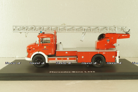 Mercedes L322 fire engine with ladder Metz DL 22 1959, 03265, Schuco 1:43