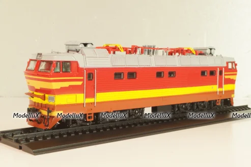 ЧС4Т дизельный локомотив, красный/желт.полоса, Наши поезда № 3, Modimio, 1:87