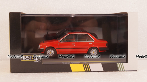 Nissan Sunny 1980 Red, F43-118, First 43 1:43