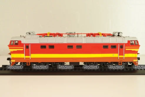 ЧС4Т дизельный локомотив, красный/желт.полоса, Наши поезда № 3, Modimio, 1:87