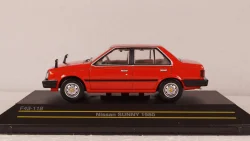 Nissan Sunny 1980 Red, F43-118, First 43 1:43