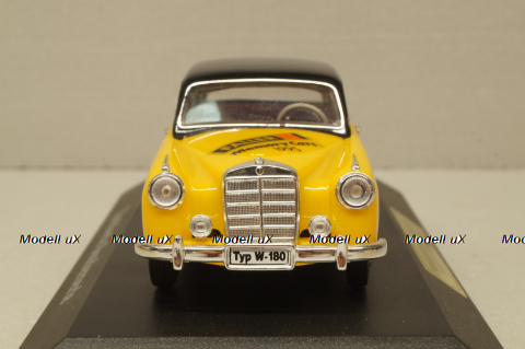Mercedes-Benz 220 S Ponton (W180) 1956 Faller 1995, yellow/black, Faller 1:43