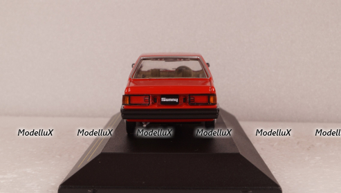 Nissan Sunny 1980 Red, F43-118, First 43 1:43