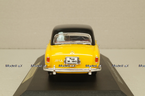 Mercedes-Benz 220 S Ponton (W180) 1956 Faller 1995, yellow/black, Faller 1:43