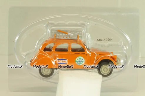 Citroen 2CV Rallye Raid 1973, orange, 409530A, Norev 1:43