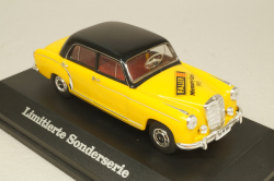 Mercedes-Benz 220 S Ponton (W180) 1956 Faller 1995, yellow/black, Faller 1:43