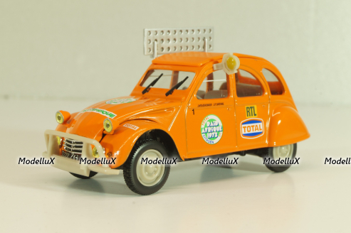 Citroen 2CV Rallye Raid 1973, orange, 409530A, Norev 1:43
