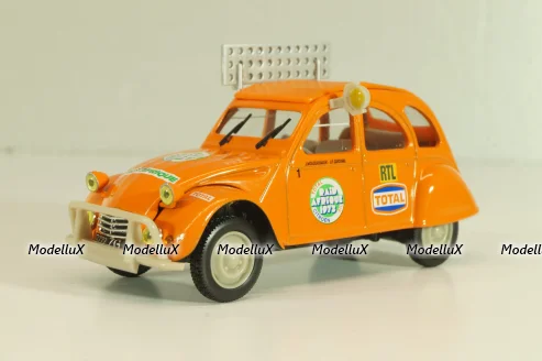 Citroen 2CV Rallye Raid 1973, orange, 409530A, Norev 1:43