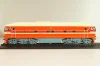 ТЭП70 дизельный локомотив, красный/бежевый, Наши поезда № 11, Modimio, 1:87