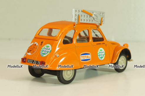 Citroen 2CV Rallye Raid 1973, orange, 409530A, Norev 1:43