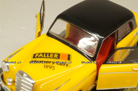 Mercedes-Benz 220 S Ponton (W180) 1956 Faller 1995, yellow/black, Faller 1:43