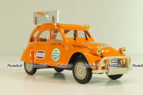 Citroen 2CV Rallye Raid 1973, orange, 409530A, Norev 1:43