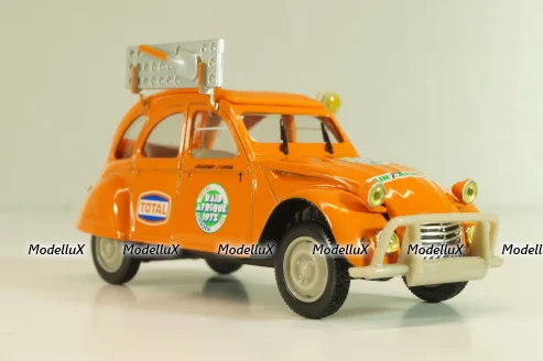 Citroen 2CV Rallye Raid 1973, orange, 409530A, Norev 1:43