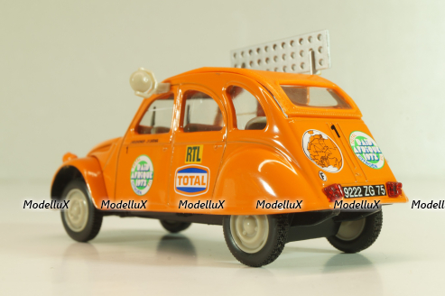 Citroen 2CV Rallye Raid 1973, orange, 409530A, Norev 1:43