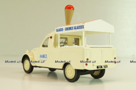 Citroen 2CV ice cream MIKO, beige, 409531B, Norev 1:43