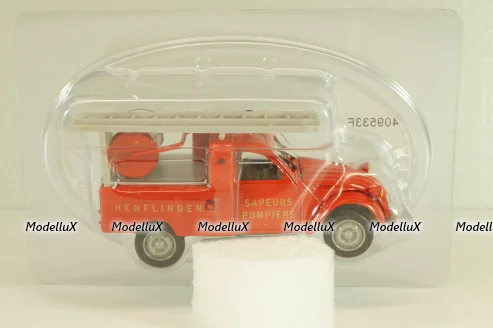 Citroen 2CV Pick-up Sapeurs pompiers HELDENFINGEN, 1963, 409533F, Norev 1:43