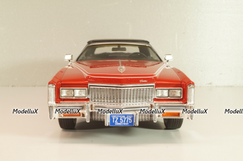 Cadillac Eldorado Cabrio 1976, red, 18471, MCG 1:18