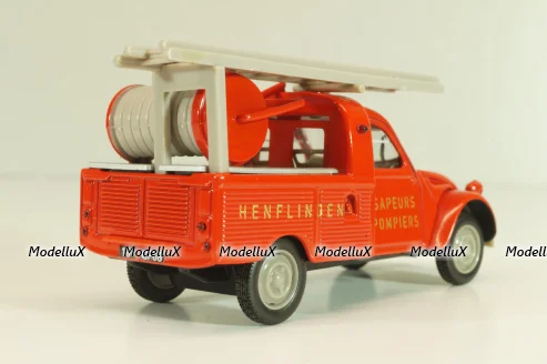 Citroen 2CV Pick-up Sapeurs pompiers HELDENFINGEN, 1963, 409533F, Norev 1:43