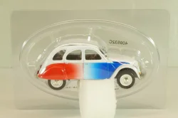 Citroen 2CV Cocorico 1986, white/red/blue, 409532C, Norev 1:43