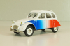 Citroen 2CV Cocorico 1986, white/red/blue, 409532C, Norev 1:43