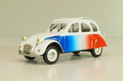 Citroen 2CV Cocorico 1986, white/red/blue, 409532C, Norev 1:43