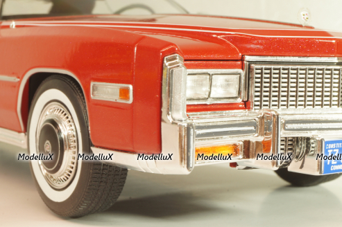 Cadillac Eldorado Cabrio 1976, red, 18471, MCG 1:18