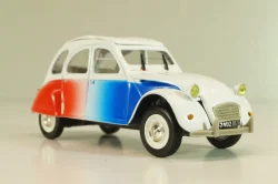 Citroen 2CV Cocorico 1986, white/red/blue, 409532C, Norev 1:43