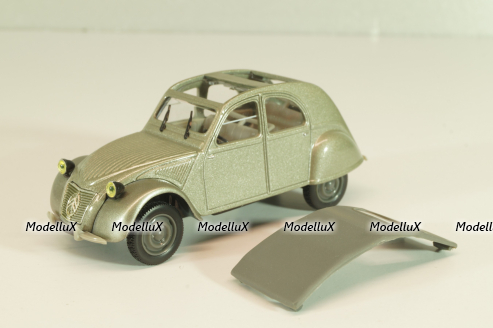 Citroen 2CV, grey, 409526T, Norev 1:43