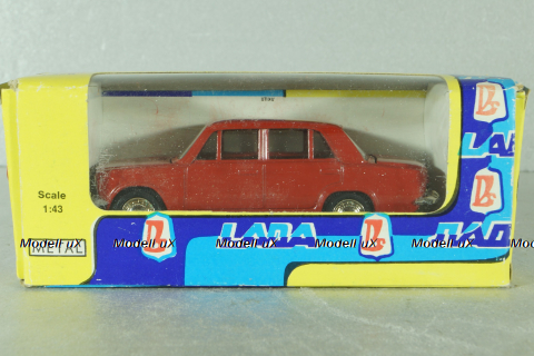 Ваз-2101, красный, июль 1990г. , Тантал/Радон 1:43