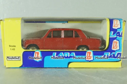 Ваз-2101, красный, июль 1990г. , Тантал/Радон 1:43