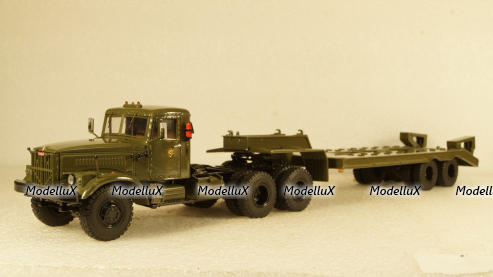 Краз-257 с п/п ЧМЗАП-5523 Хаки, SSM7028, SSM 1:43