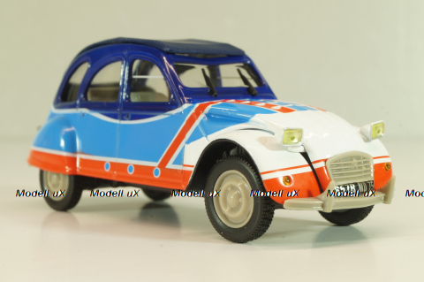 Citroen 2CV 6 Basket, white/blue/red, 409534H, Norev 1:43