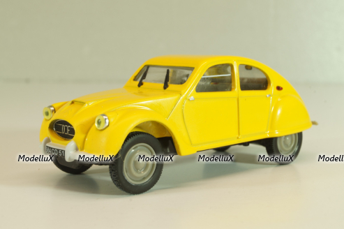 Citroën 2CV Dagonet 1956, yellow, 409522N, Norev 1:43